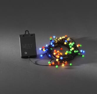 Slynge 40 fargede cherry LED skumringssensor/timer 6/9 timer
