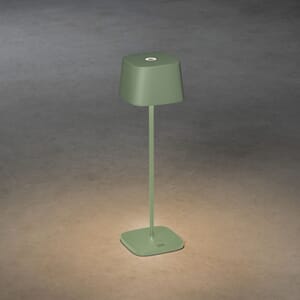 Capri bordlampe grønn med dimmer 37 cm