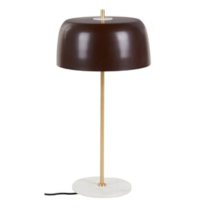 MARBLE TABLE LAMP DEEP RED