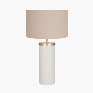 ROME MARBLE TABLE LAMP INK. SHADE