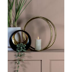 RING CANDLE HOLDER GOLD L