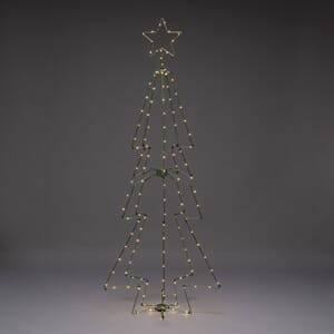 Juletre grønt 210 cm med 140 amber LED