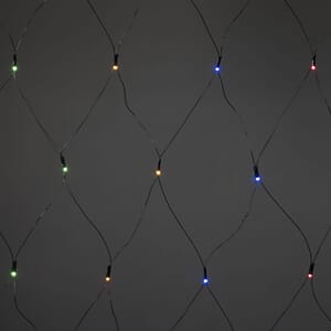 Nett 2,5 x 1,5 m 120 fargede LED