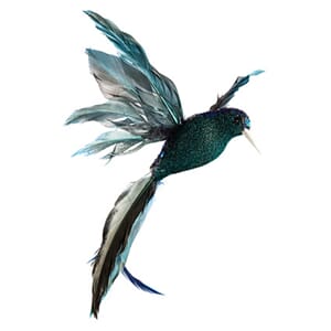 23 cm mørk blå Kolibri