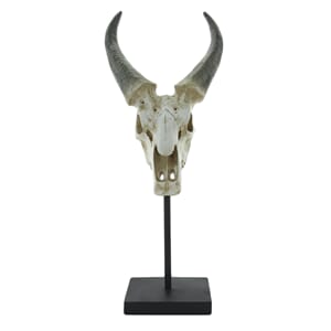 RAM SKULL ON STAND NATURAL