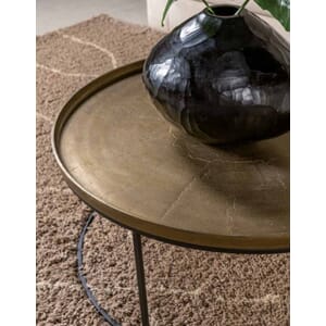 NORTHLAND COFFEE TABLE ANTIQUE GOLD M