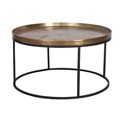 NORTHLAND COFFEE TABLE ANTIQUE GOLD S Ø50x40