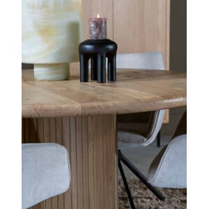 WILMINGTON DINING TABLE NATURAL Ø130 X 76 CM