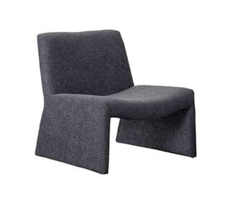 GEORGIA FAUTEUIL BOUCLE ANTHRACITE W74/D76/H76