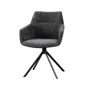 JOHNSON ROTATING DINING CHAIR ANTHRACITE