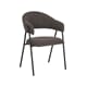 LOWEN DINING CHAIR BROWN BOUCLE