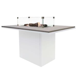 COSILOFT 120 DINING TABLE WHITE FRAME/GREY TOP