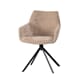 JOHNSON ROTATING DINING CHAIR CROWN SAND W59xD60xH84