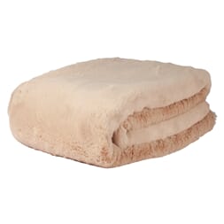 LYALL FUR PLAID BISCOTTI 180X140 CM