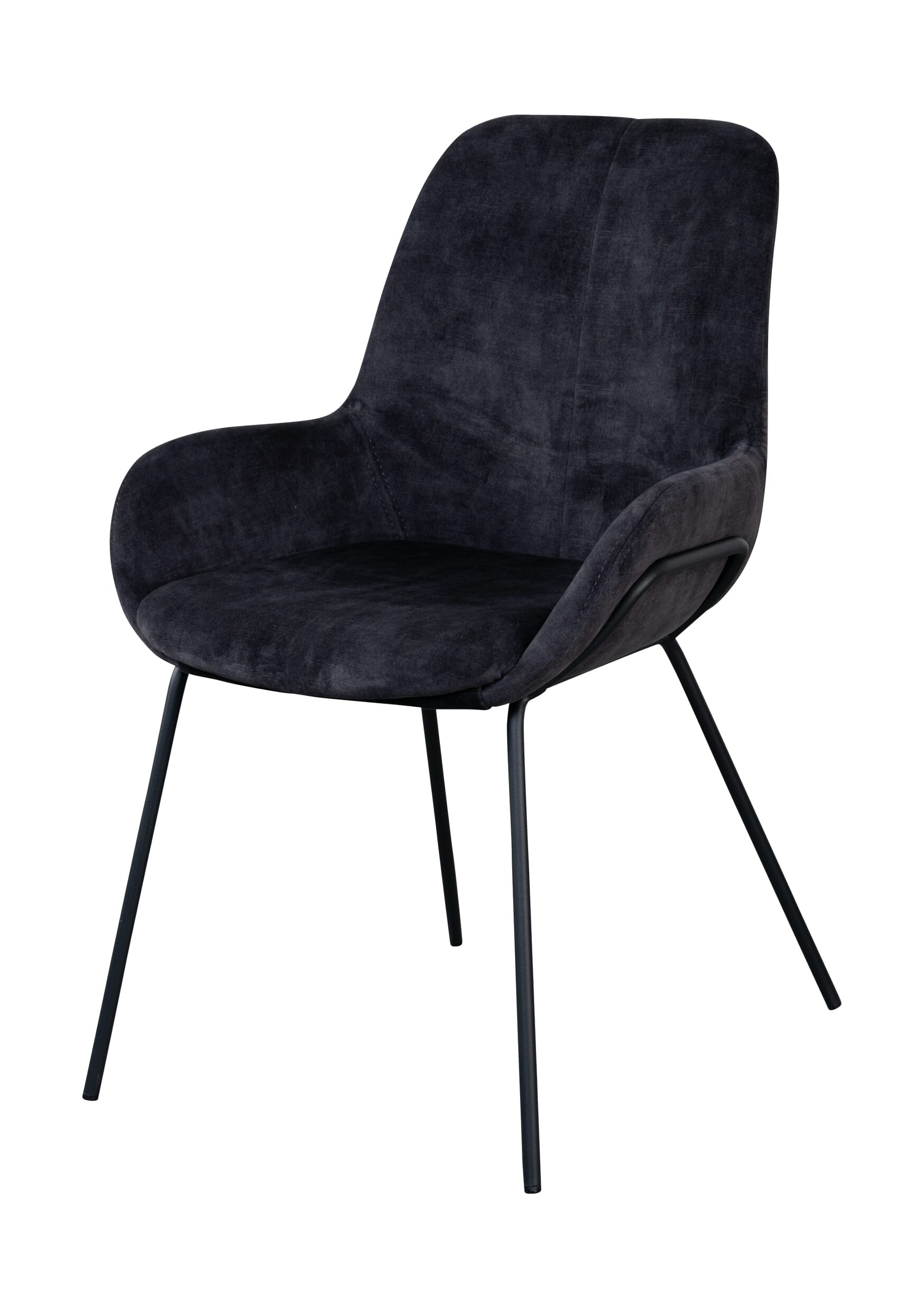 LIVINGSTON DINING CHAIR AQUILA ANTHRACITE Trend Collection AS