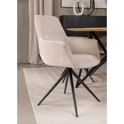 NEBRASKA DINING CHAIR ECRU
