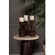PIRU CANDLE HOLDER WALNUT S