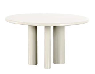 MEDORA DINING TABLE ROUND ECRU Ø130 XH76