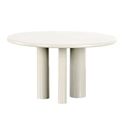 MEDORA DINING TABLE ROUND ECRU Ø130 XH76