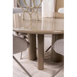 MEDORA DINING TABLE ROUND GREY OLIVE Ø130 XH76