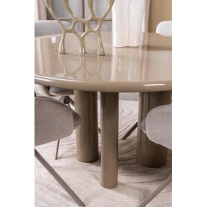 MEDORA DINING TABLE ROUND GREY OLIVE Ø130 XH76