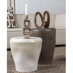 DUUK COFFEE TABLE ECRU M Ø35 x H36cm