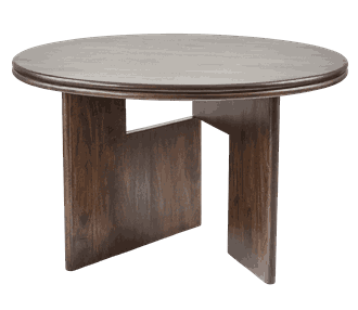 DAYTON DINING TABLE ROUND WALNUT W120/D120/H76