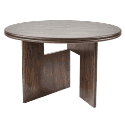 DAYTON DINING TABLE ROUND WALNUT W120/D120/H76