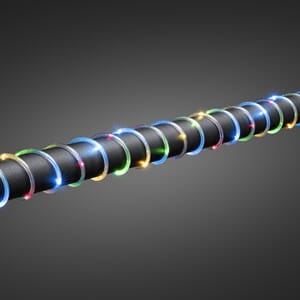 Minilysslange 5 meter farget