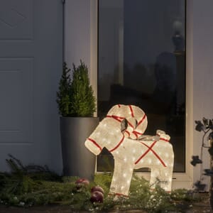 Transparent julebukk 48 cm