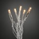 Minilys 200 LED klar kabel amber