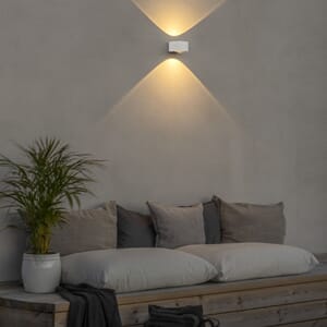 Gela opp/ned hvit 2x6 W LED