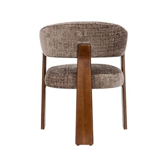 NICE DINING CHAIR TAUPE/WALNUT