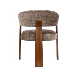NICE DINING CHAIR TAUPE/WALNUT