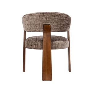 NICE DINING CHAIR TAUPE/WALNUT