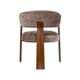 NICE DINING CHAIR TAUPE/WALNUT