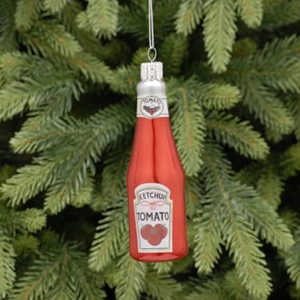 14 cm ketchup flaske i glass