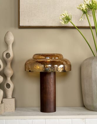 YASMINE TABLE LAMP BROWN