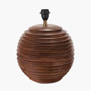 PEMBURY BROWN WOOD TABLE LAMP