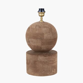 ZIVA ANTIQUE WOOD TABLE LAMP