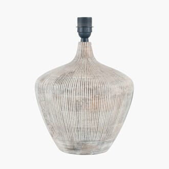 MANAIA WHITE WASH TABLE LAMP