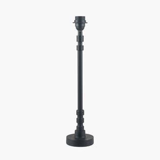 RHODE MATT BLACK STICK METAL TABLE LAMP