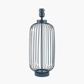DANIA MATT BLACK TABLE LAMP 52 CM