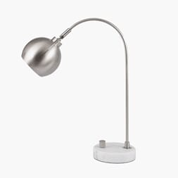 FELICIANI BRUSHED SILVER TABLE LAMP