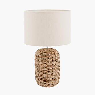 ACER NATURAL WOVEN TALL TABLE LAMP