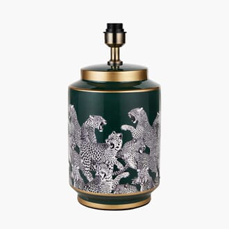 SASKIA GREEN FOREST TABLE LAMP