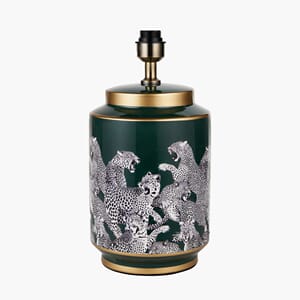 SASKIA GREEN FOREST TABLE LAMP