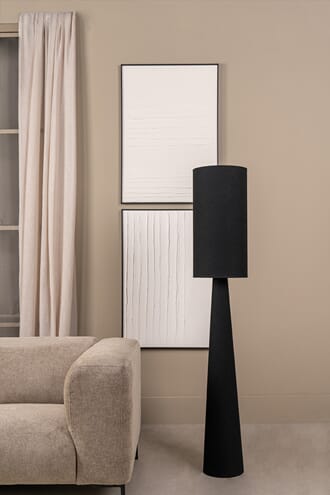ATTICA FLOOR LAMP BLACK 30x30x168cm