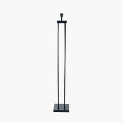 LANGSTON MATT BLACK METAL FOUR POST FLOOR LAMP