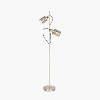 AARON ANTIQUE BRASS METAL TASK FLOOR LAMP